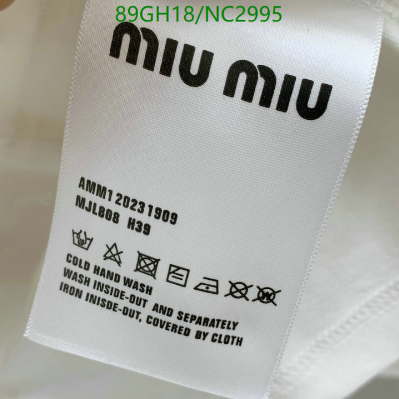 MIUMIU-Clothing Code: NC2995 $: 89USD