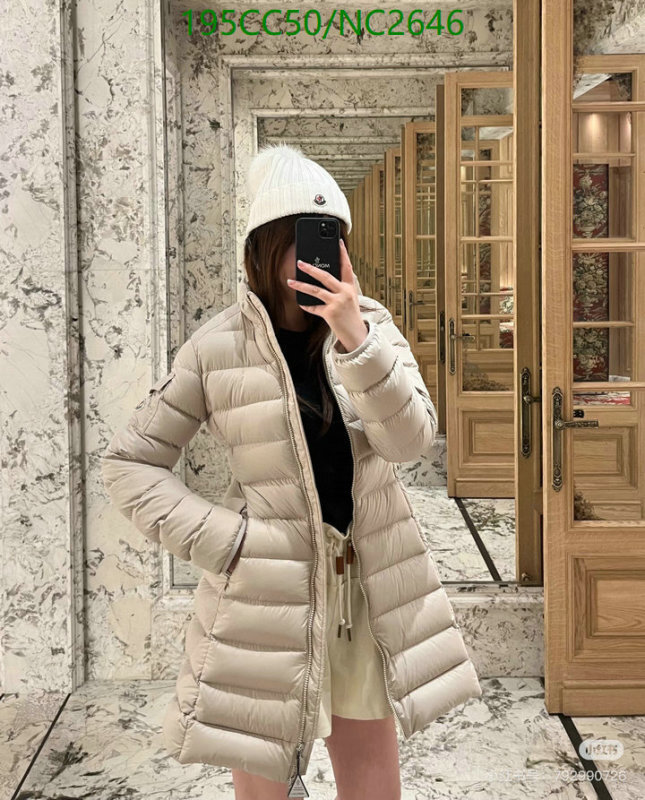 Moncler-Down jacket Women Code: NC2646 $: 195USD