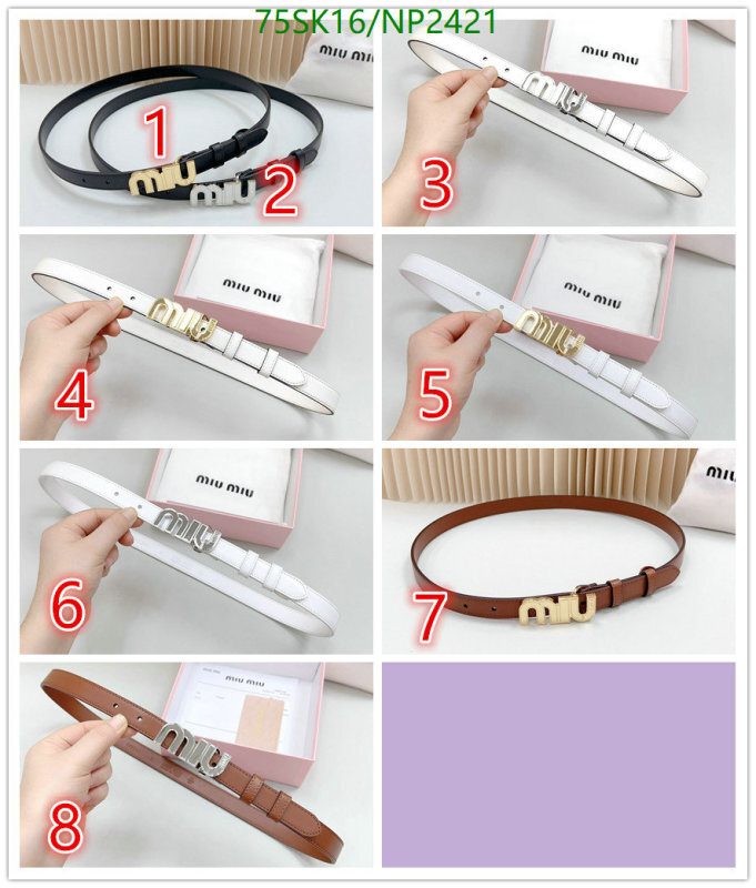MIU MIU-Belts Code: NP2421 $: 75USD