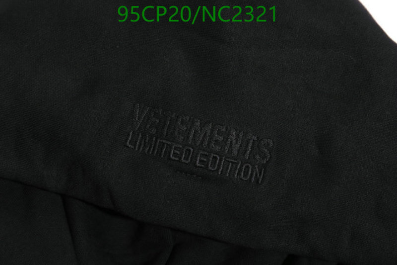 VETEMENTS-Clothing Code: NC2321 $: 95USD