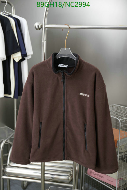 MIUMIU-Clothing Code: NC2994 $: 89USD