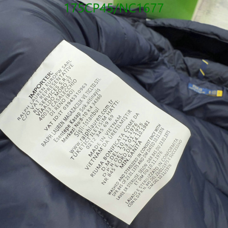 Ralph Lauren-Down jacket Men Code: NC1677 $: 175USD