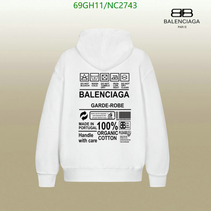 Balenciaga-Clothing Code: NC2743 $: 69USD