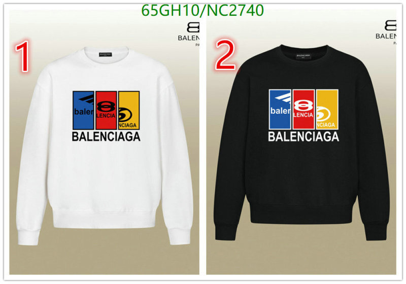 Balenciaga-Clothing Code: NC2740 $: 65USD
