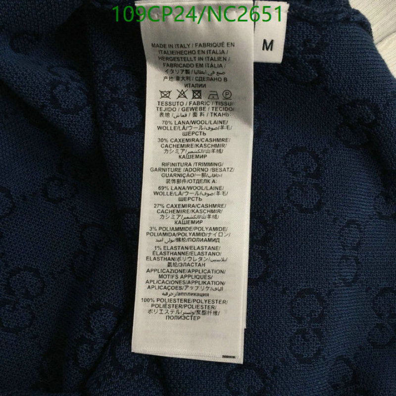 Gucci-Clothing Code: NC2651 $: 109USD