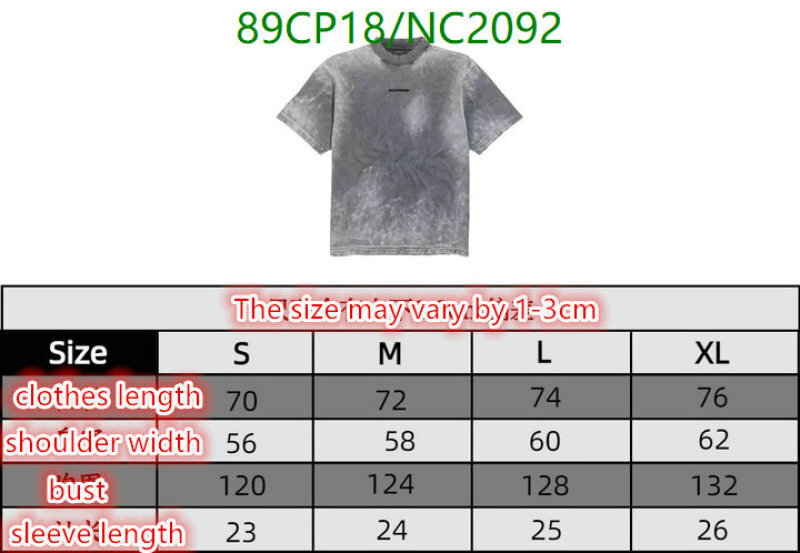 Balenciaga-Clothing Code: NC2092 $: 89USD