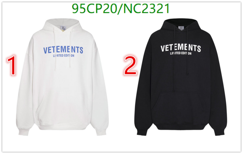VETEMENTS-Clothing Code: NC2321 $: 95USD