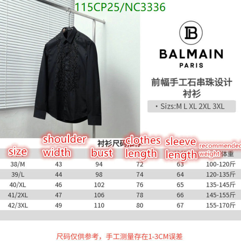 Balmain-Clothing Code: NC3336 $: 115USD