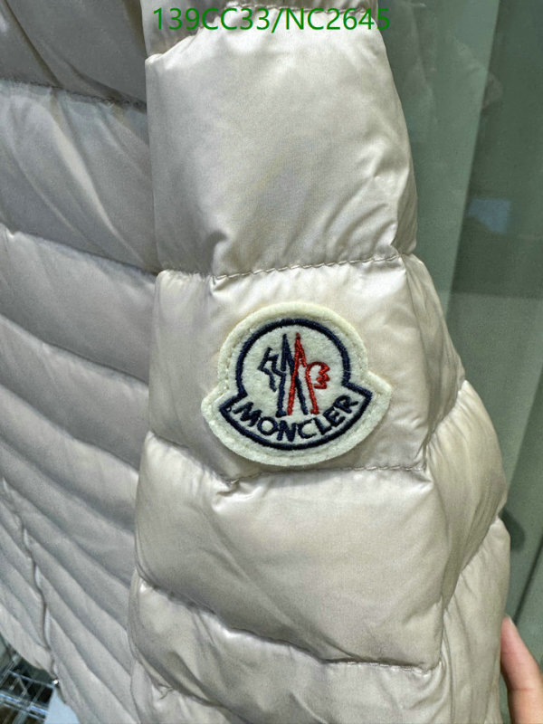 Moncler-Down jacket Women Code: NC2645 $: 139USD
