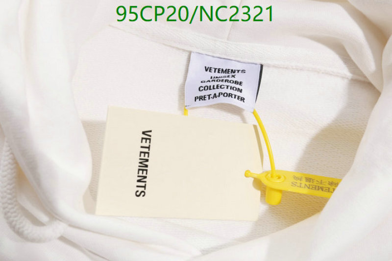 VETEMENTS-Clothing Code: NC2321 $: 95USD