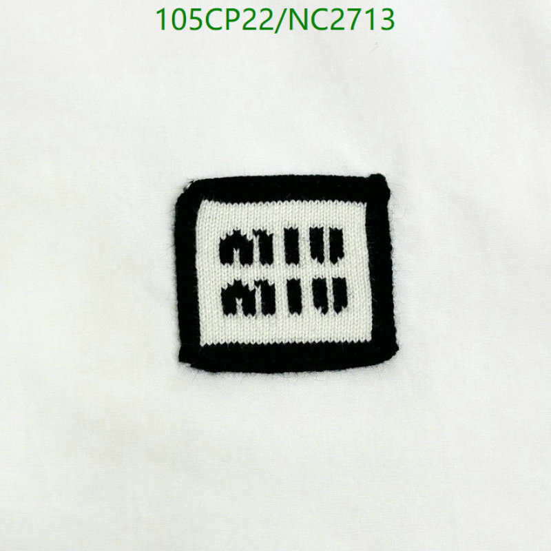 MIUMIU-Clothing Code: NC2713 $: 105USD