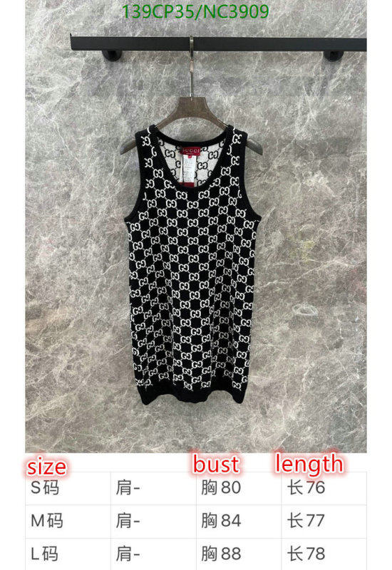 Gucci-Clothing Code: NC3909 $: 139USD
