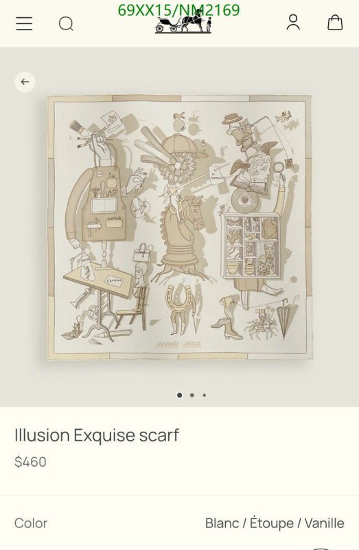 Hermes-Scarf Code: NM2169 $: 69USD