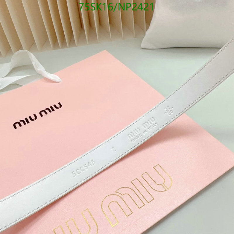 MIU MIU-Belts Code: NP2421 $: 75USD