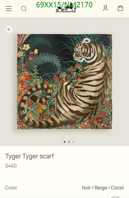 Hermes-Scarf Code: NM2170 $: 69USD
