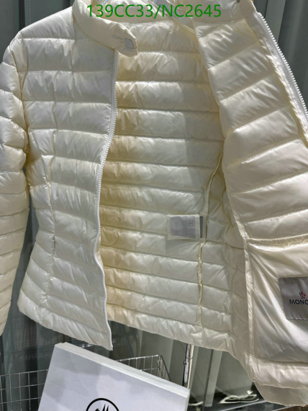 Moncler-Down jacket Women Code: NC2645 $: 139USD