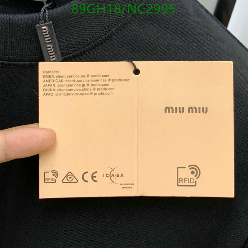 MIUMIU-Clothing Code: NC2995 $: 89USD