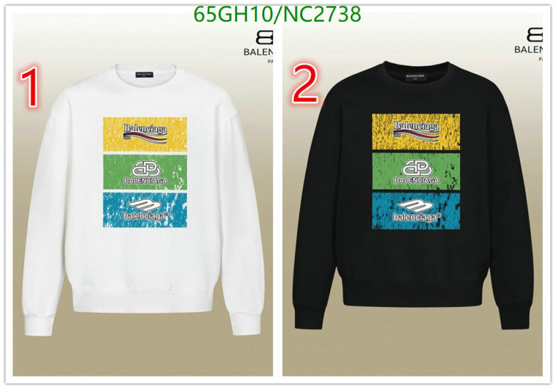Balenciaga-Clothing Code: NC2738 $: 65USD