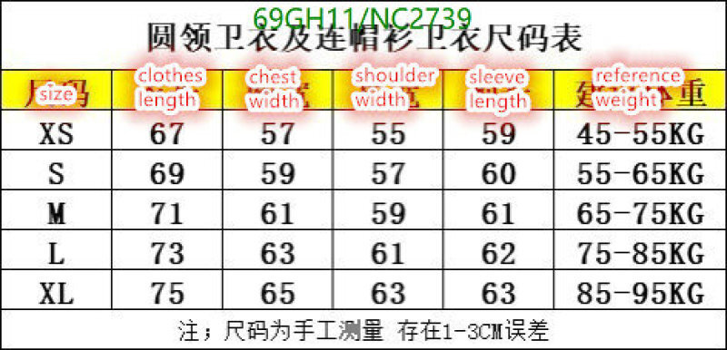 Balenciaga-Clothing Code: NC2739 $: 69USD