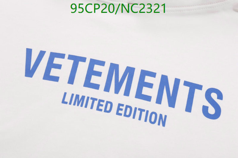 VETEMENTS-Clothing Code: NC2321 $: 95USD
