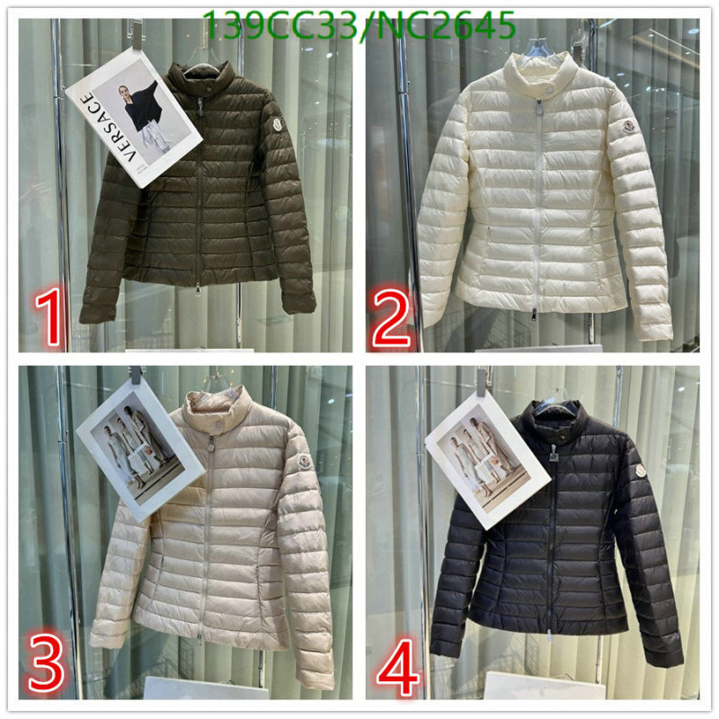 Moncler-Down jacket Women Code: NC2645 $: 139USD