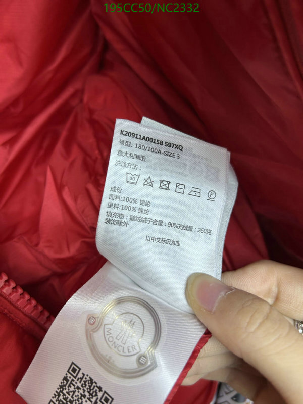 Moncler-Down jacket Women Code: NC2332 $: 195USD