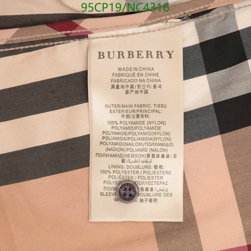 Burberry-Clothing Code: NC4316 $: 95USD