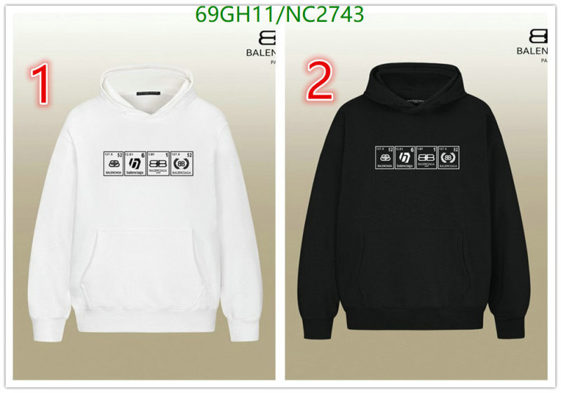 Balenciaga-Clothing Code: NC2743 $: 69USD