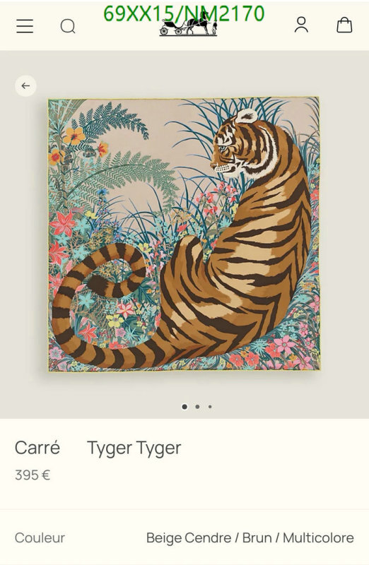 Hermes-Scarf Code: NM2170 $: 69USD