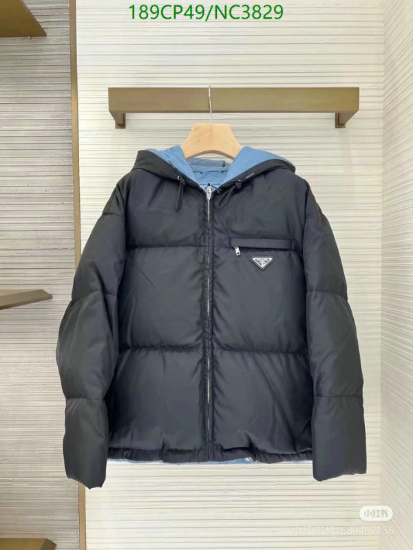 Prada-Down jacket Women Code: NC3829 $: 189USD