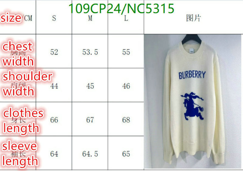 Burberry-Clothing Code: NC5315 $: 109USD