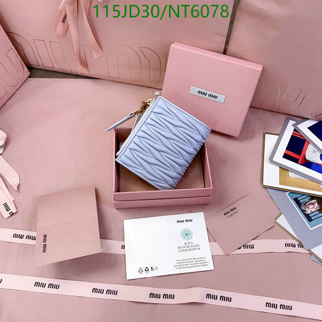 Miu Miu-Wallet Mirror Quality Code: NT6078 $: 115USD