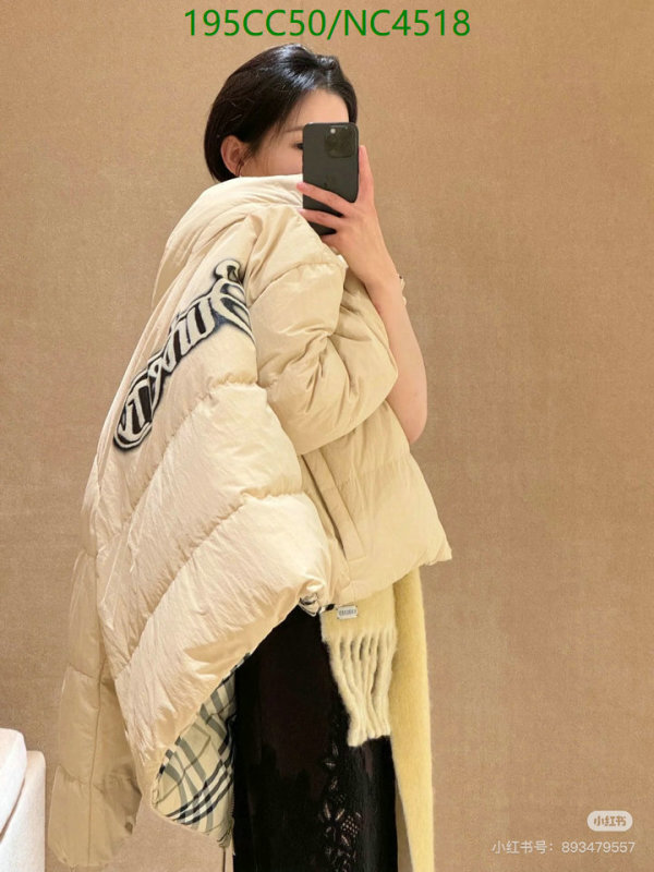 Burberry-Down jacket Women Code: NC4518 $: 195USD