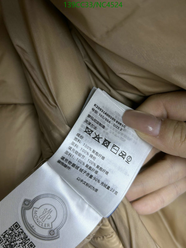 Moncler-Down jacket Women Code: NC4524 $: 139USD