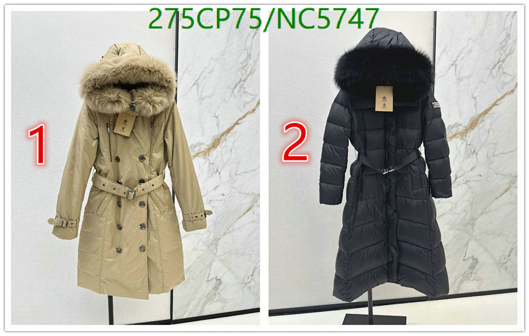 Burberry-Down jacket Women Code: NC5747 $: 275USD