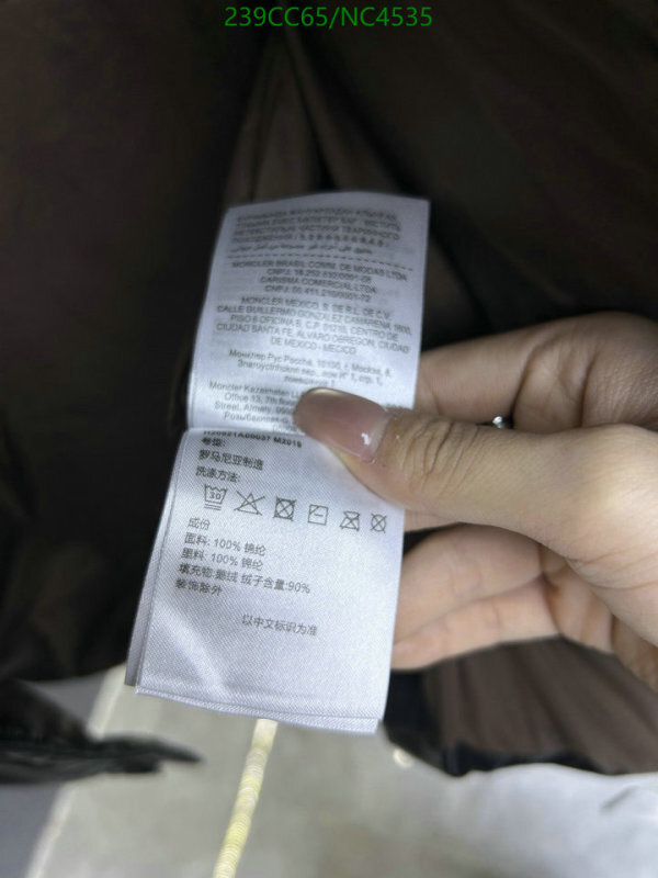 Moncler-Down jacket Men Code: NC4535 $: 239USD