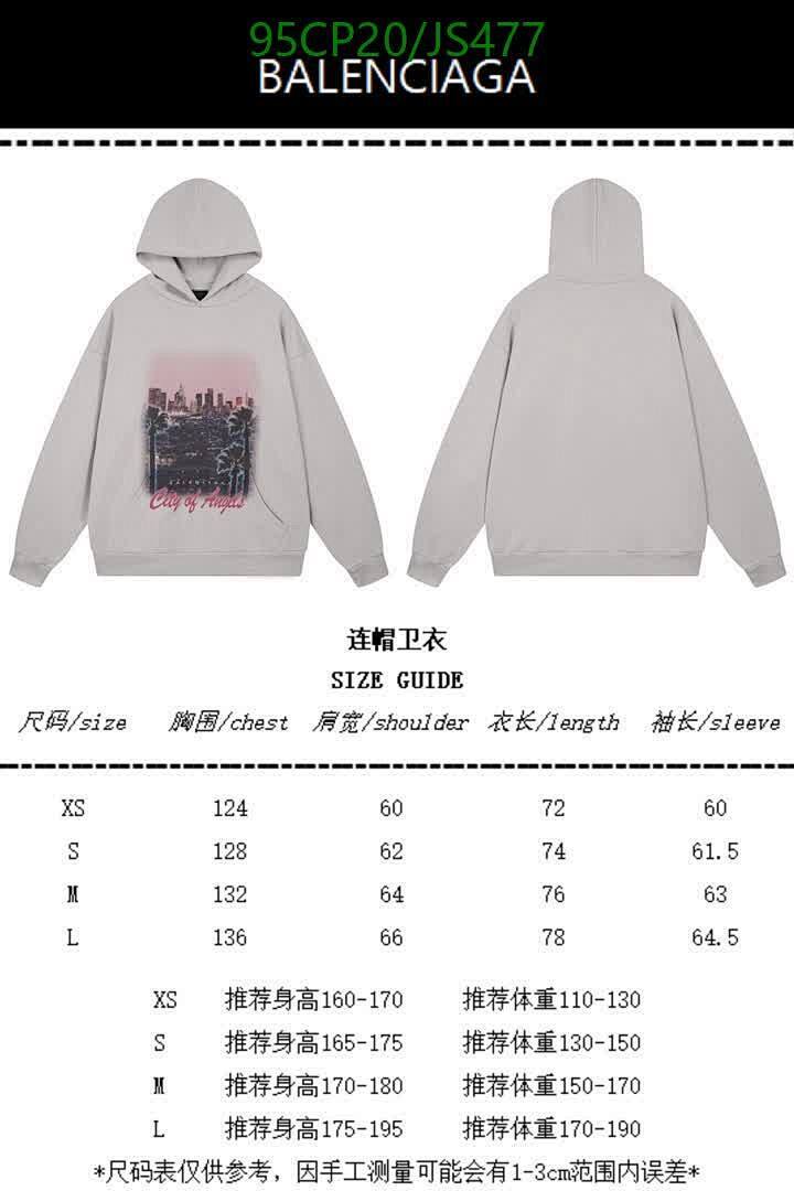 Balenciaga-Clothing Code: JS477 $: 95USD