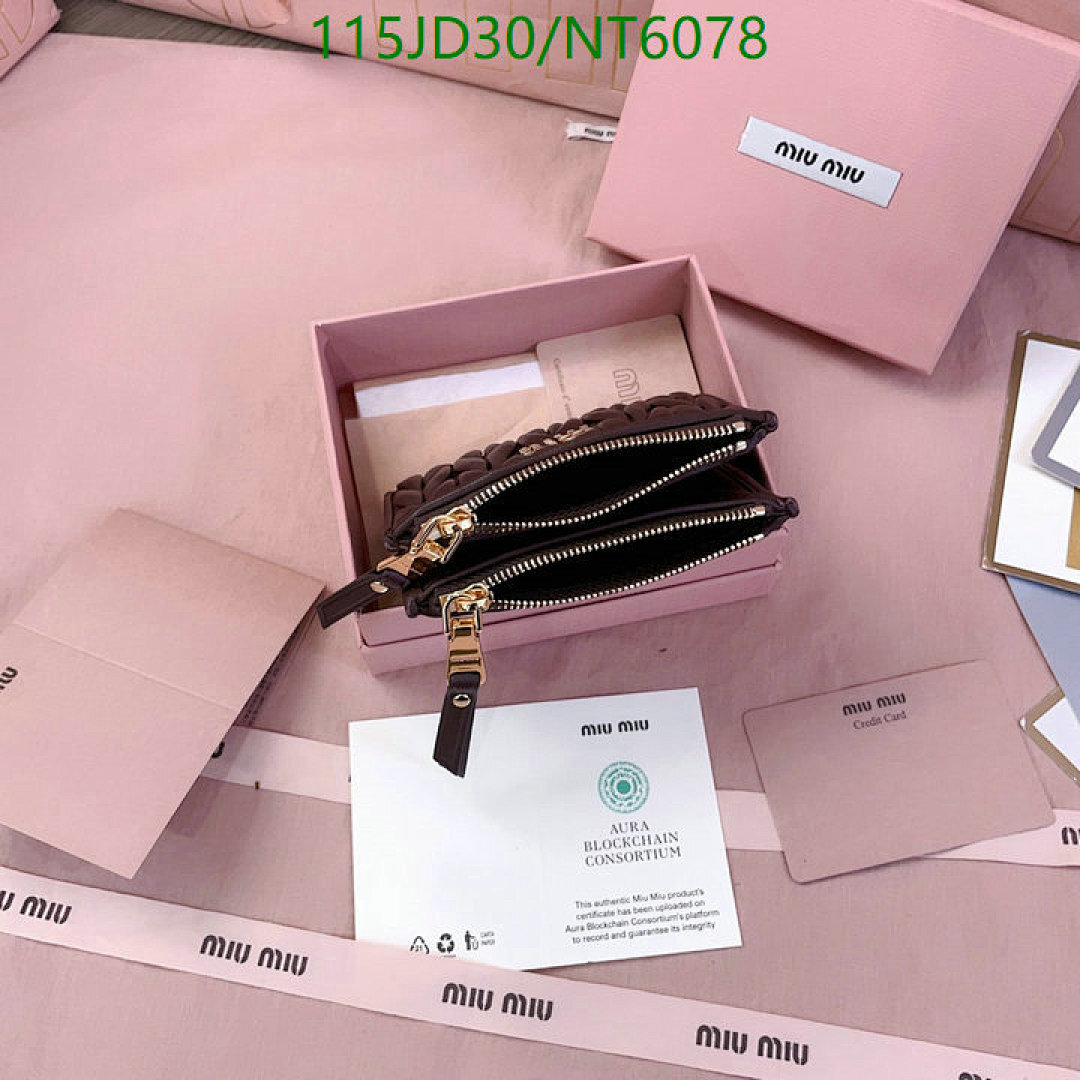 Miu Miu-Wallet Mirror Quality Code: NT6078 $: 115USD