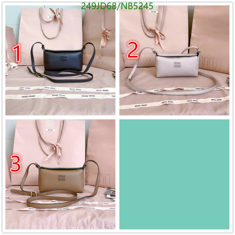 Miu Miu-Bag-Mirror Quality Code: NB5245 $: 249USD