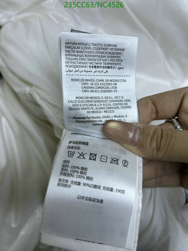 Moncler-Down jacket Women Code: NC4526 $: 235USD