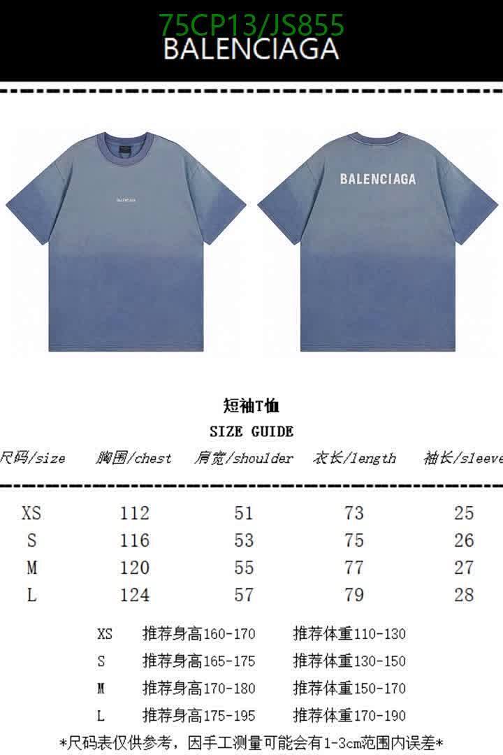 Balenciaga-Clothing Code: JS855 $: 75USD