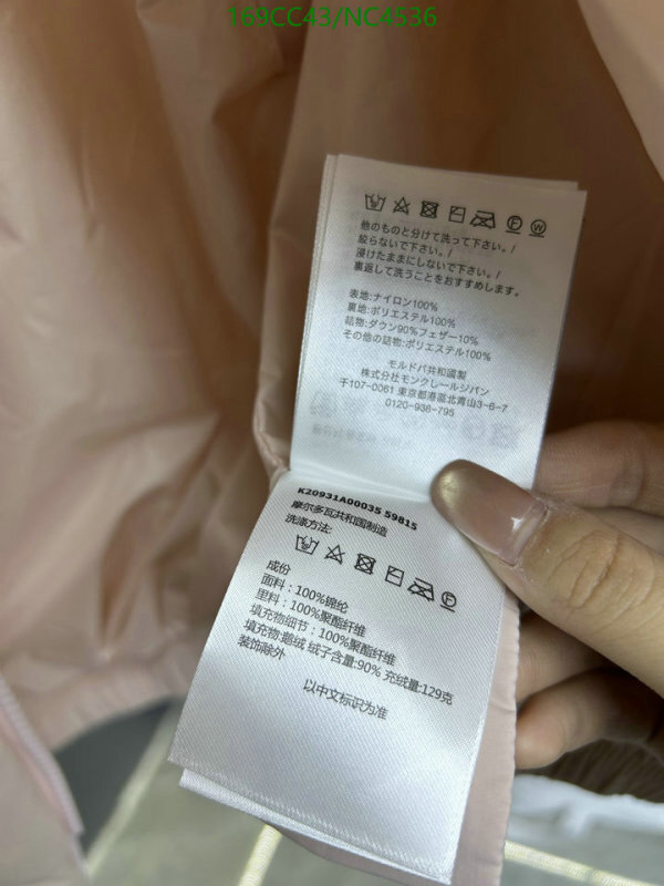 Moncler-Down jacket Women Code: NC4536 $: 169USD