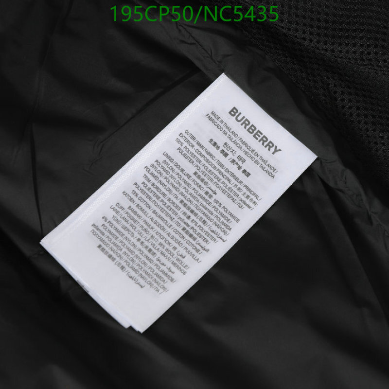 Burberry-Down jacket Men Code: NC5435 $: 195USD