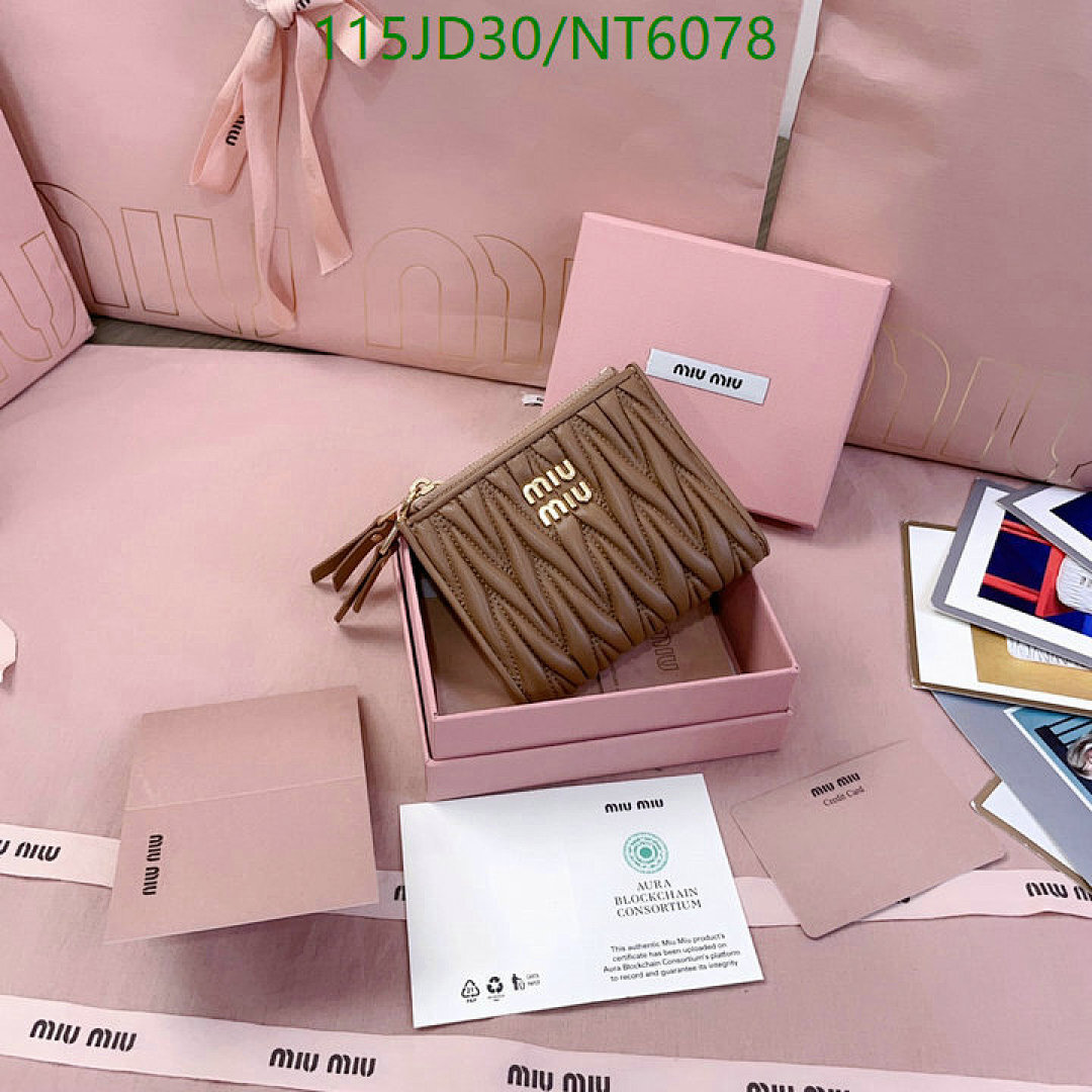 Miu Miu-Wallet Mirror Quality Code: NT6078 $: 115USD