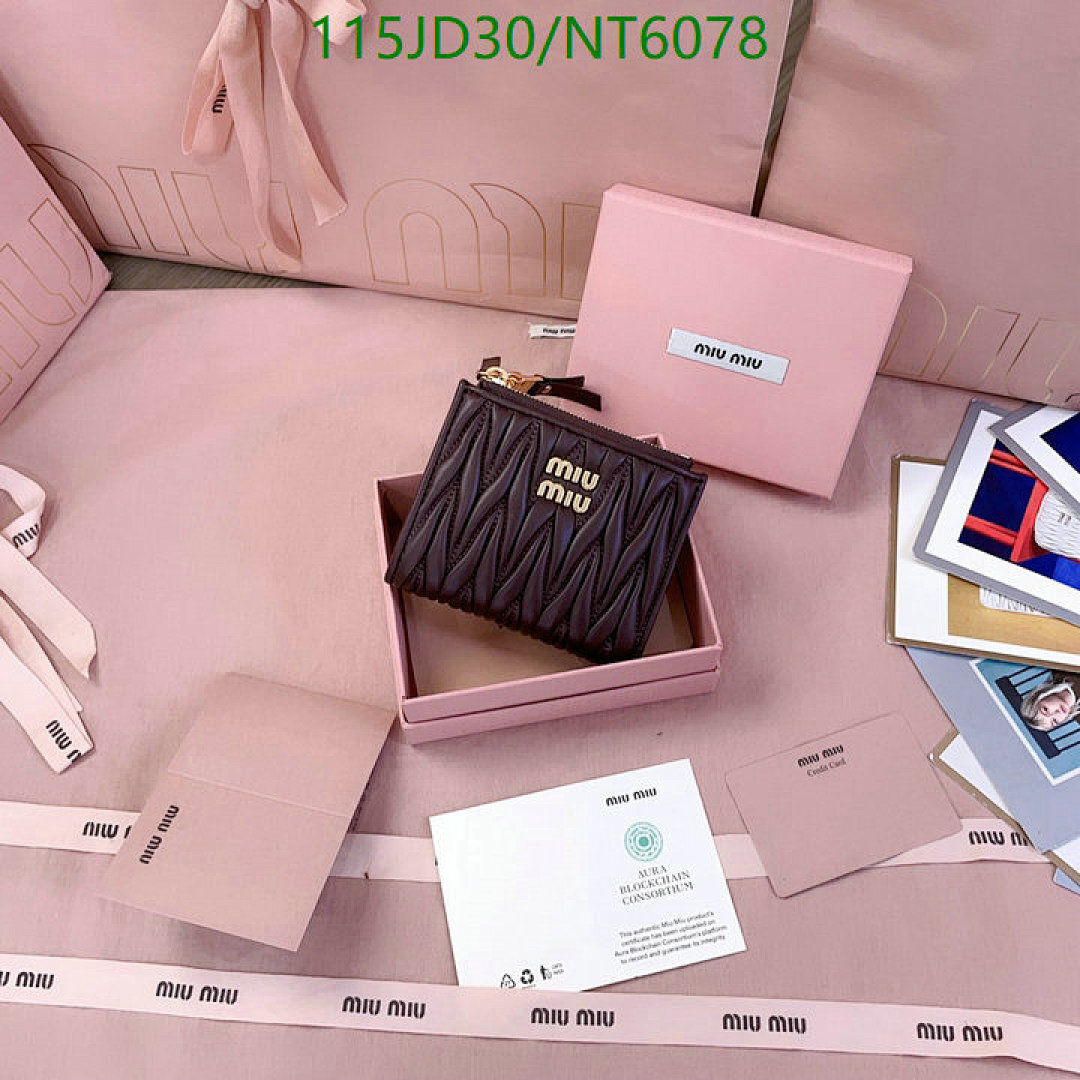 Miu Miu-Wallet Mirror Quality Code: NT6078 $: 115USD