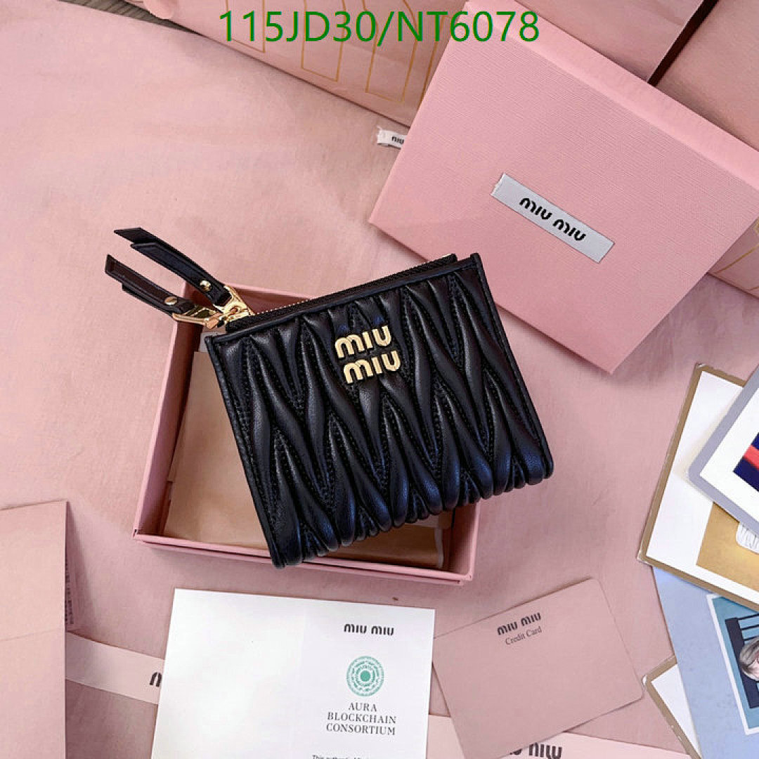 Miu Miu-Wallet Mirror Quality Code: NT6078 $: 115USD