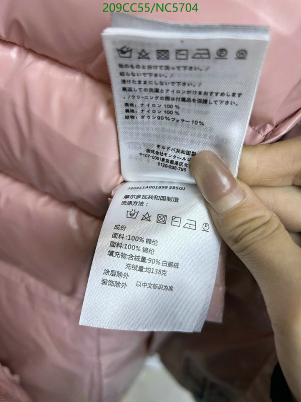Moncler-Down jacket Women Code: NC5704 $: 209USD