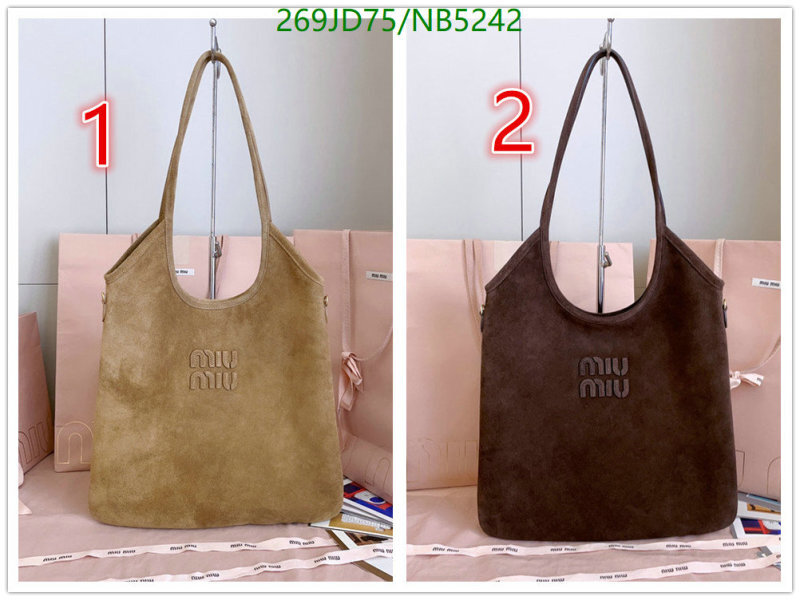 Miu Miu-Bag-Mirror Quality Code: NB5242 $: 269USD