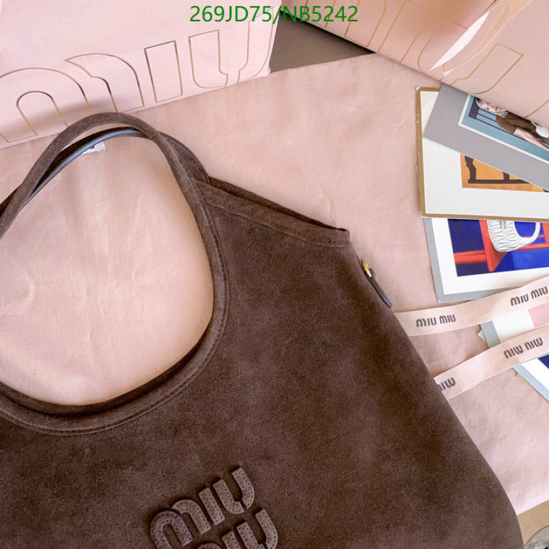 Miu Miu-Bag-Mirror Quality Code: NB5242 $: 269USD