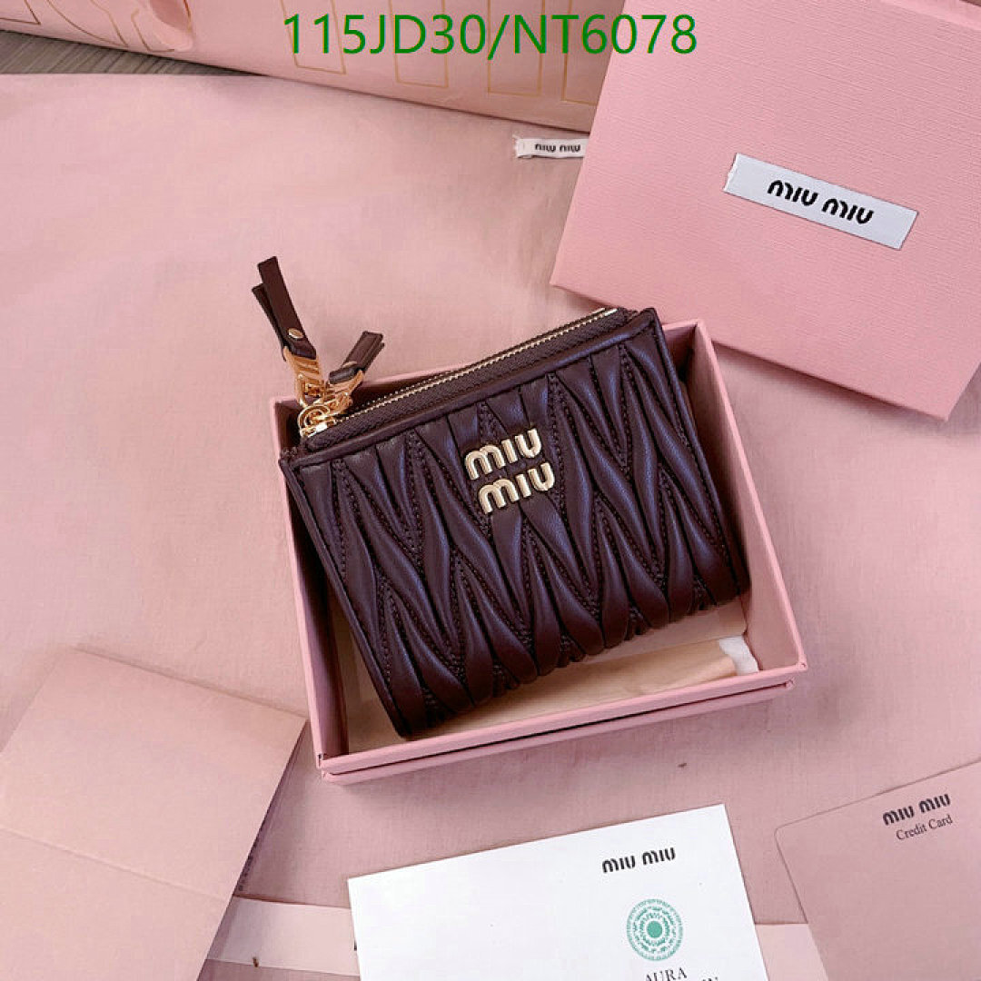 Miu Miu-Wallet Mirror Quality Code: NT6078 $: 115USD